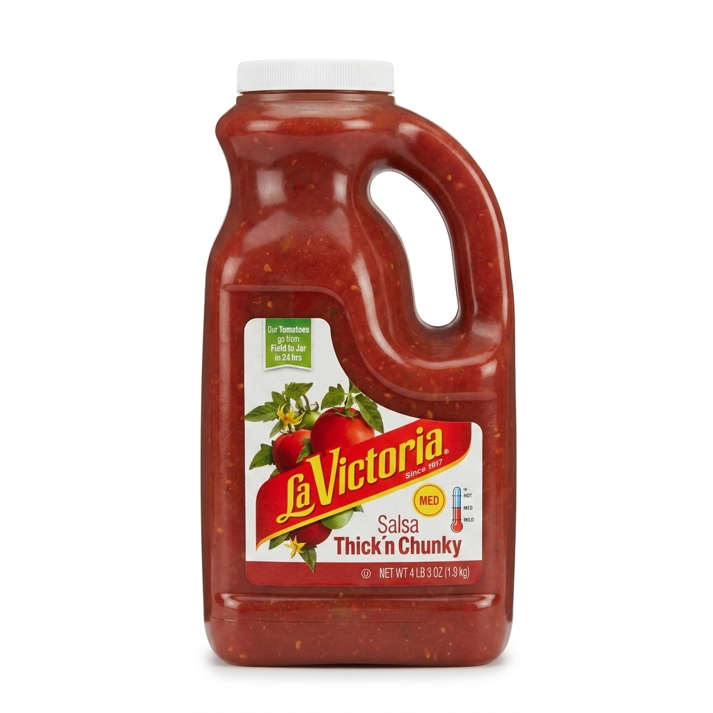 美國 La Victoria 濃稠塊狀莎莎醬 (中辣)