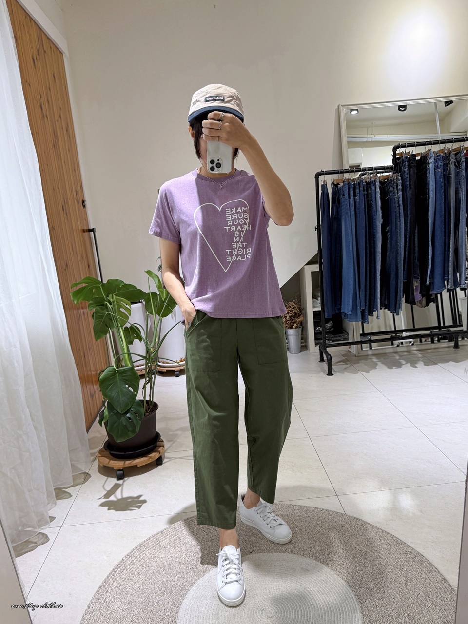 正韓水洗手繪感愛心字母T (紫)