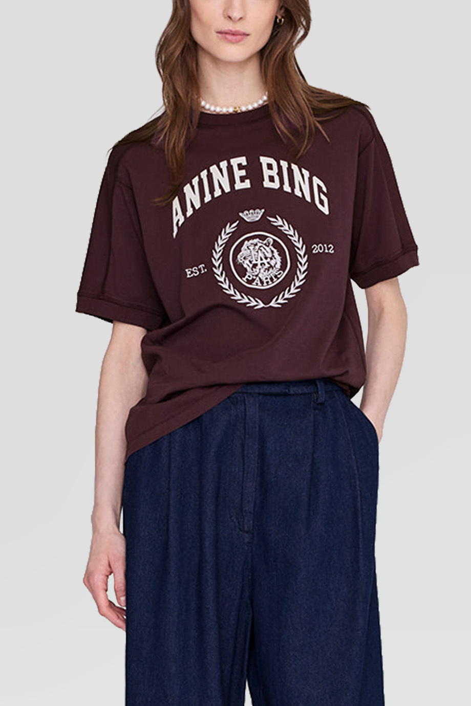 Anine Bing｜JAYLIN 圓領印花棉T恤