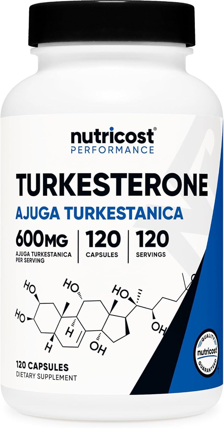 代購 Nutricost, Performance, Turkesterone, 600 mg, 120 Capsules