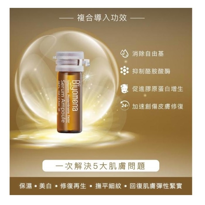 1+1組【Bioyona】海洋胚顏修護安瓶 2.5ml (1盒6入)