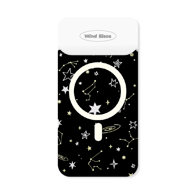 【中性系列-黑底星座】手機磁吸背板