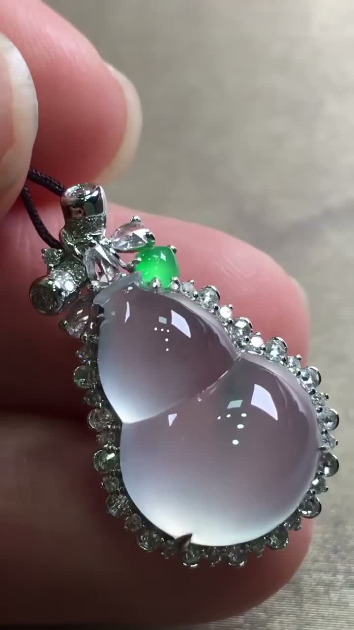 翡翠葫蘆吊墜,天然翡翠A玉, 緬甸玉, Jade, Jadeite