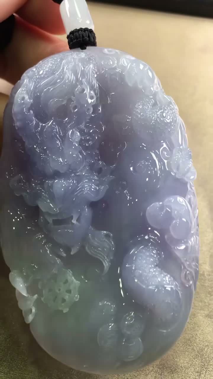 翡翠紫羅蘭霸王龍,天然翡翠A玉, 緬甸玉, Jade, Jadeite