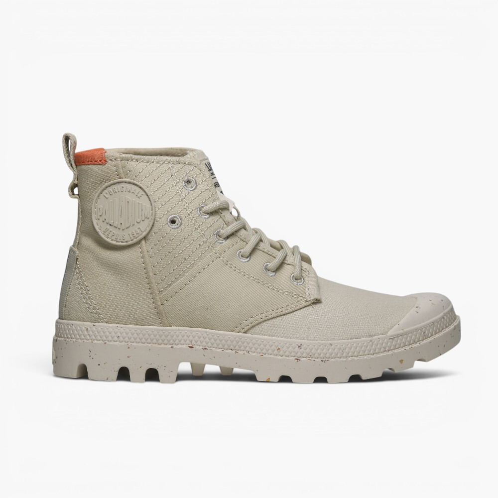 PALLADIUM 休閒鞋 PAMPA HI RE GENERATE 淺卡其 高筒 有機棉 軍靴 女 79128-095