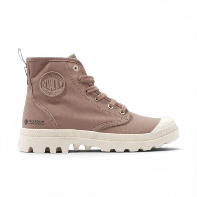 PALLADIUM 休閒鞋 PAMPA HI ZIP ORGANIC 棕色 拉鍊 帆布軍靴 男女 79101-267