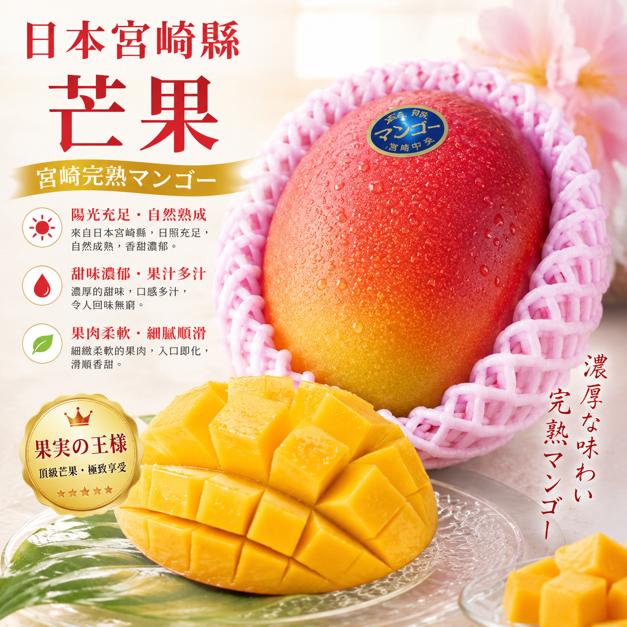 日本宮崎縣芒果(3L)-1個
