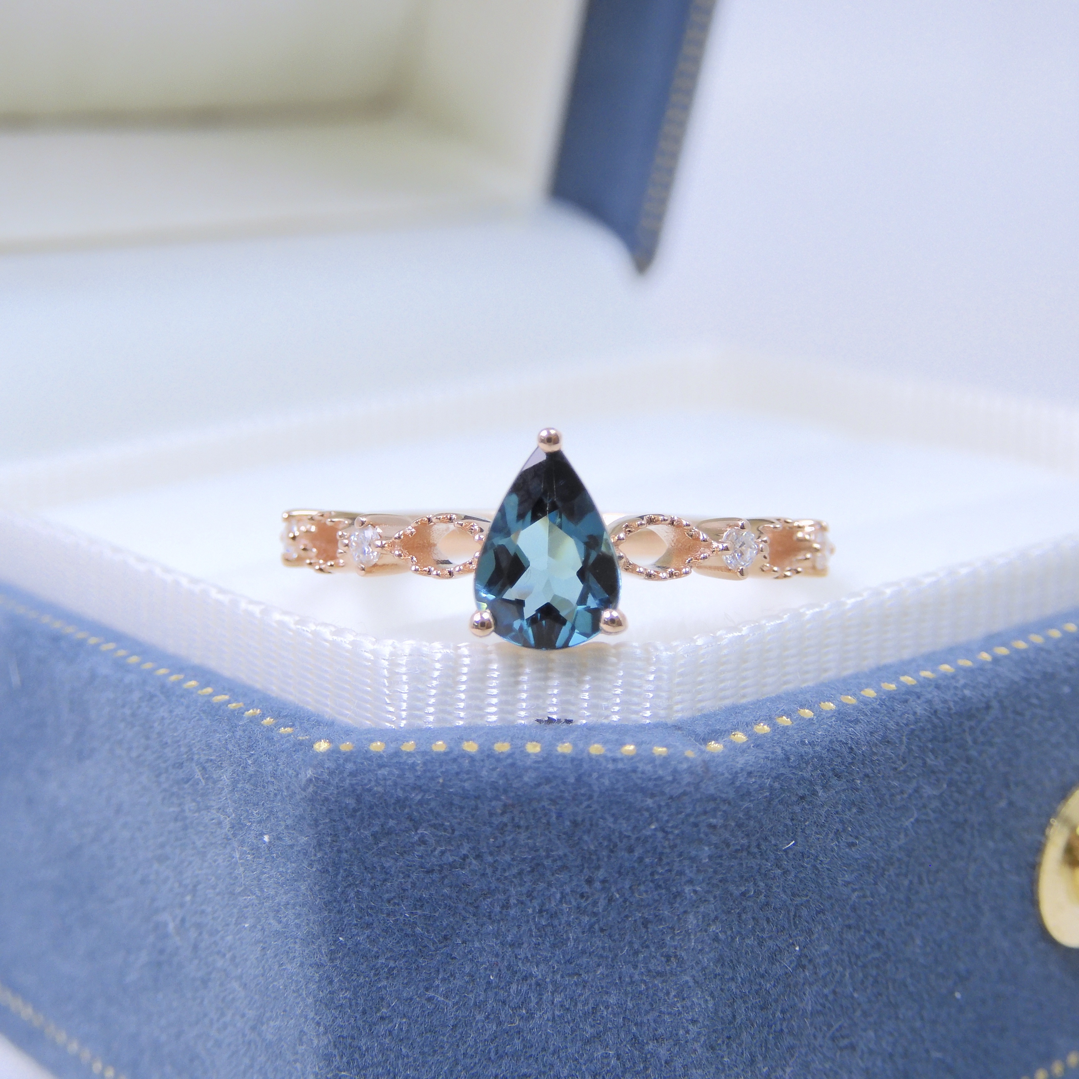 Bespoke 18K Gold 0.54ct Tourmaline Ring
