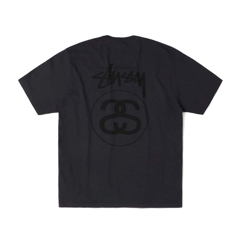 Stussy Stock Link Tee Pigment Dyed Faded Black 經典 短袖上衣 黑色 1905118-FK [台灣現貨]