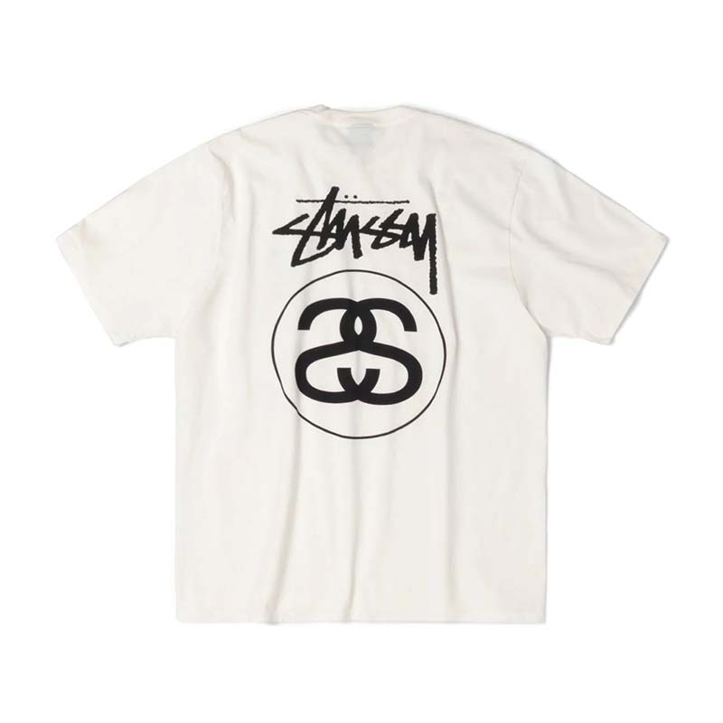 Stussy Stock Link Tee Pigment Dyed Natural 經典 短袖上衣 白色 1905118-NL [台灣現貨]