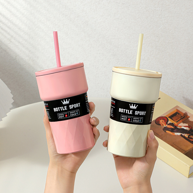 吸管保溫杯