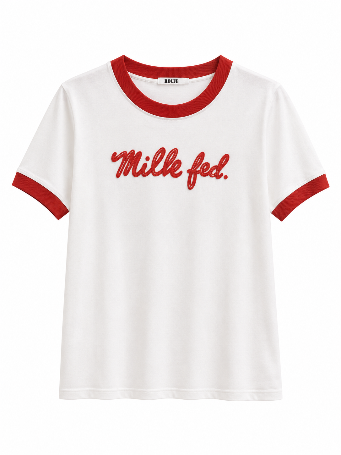 milk fed字母棉T-shirt