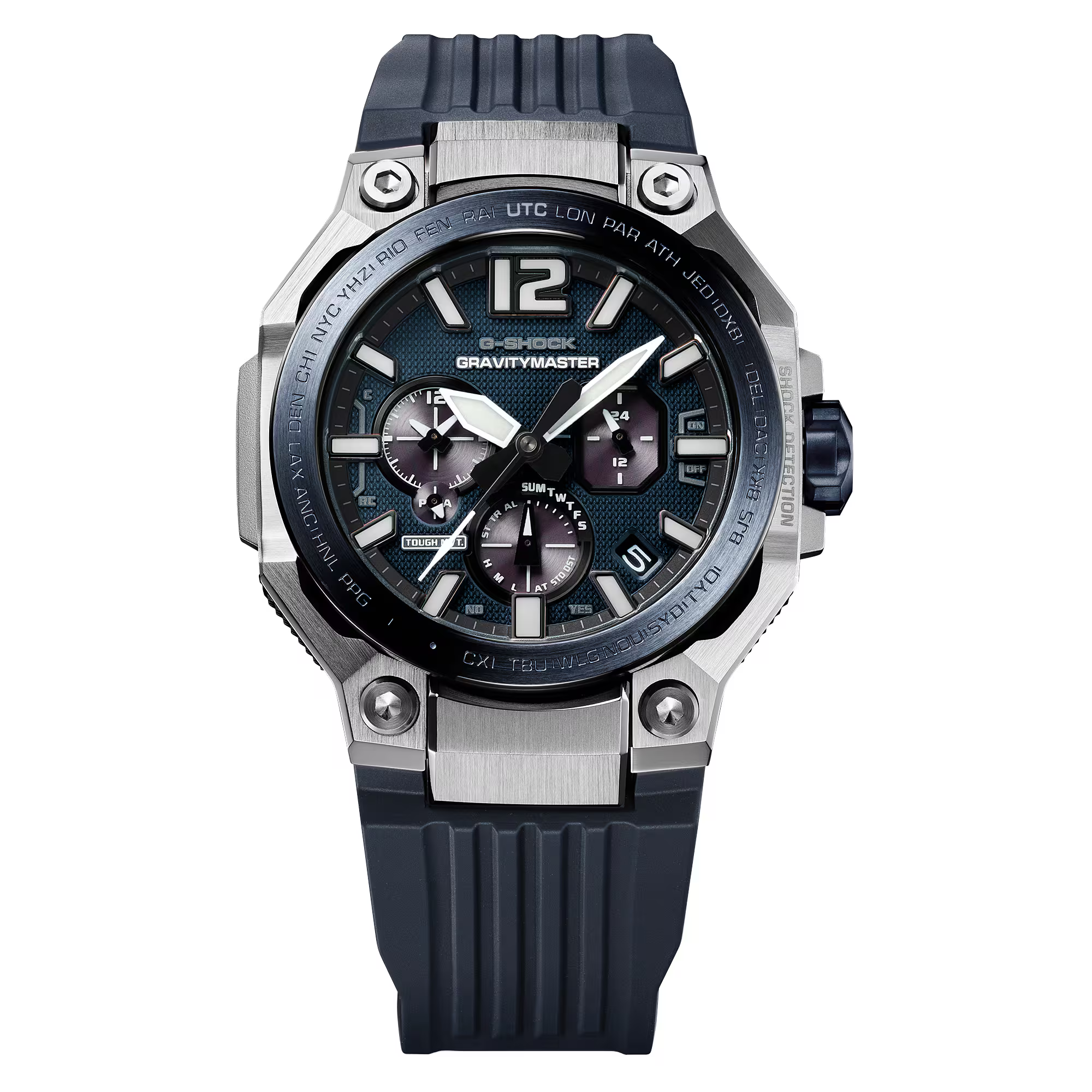萬年鐘錶 - G-SHOCK  MASTER OF G 系列 空中 GRAVITYMASTER  太陽能藍芽+電波錶 GWR-B3000A-2A 錶徑 : 47.3mm
