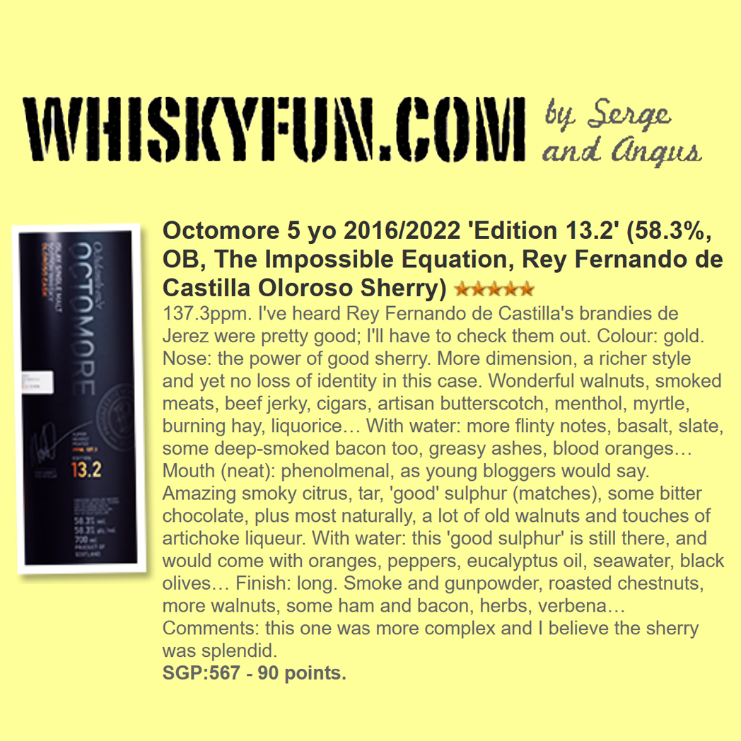 Octomore Edition 13.2 PPM: 137.3 58.3%