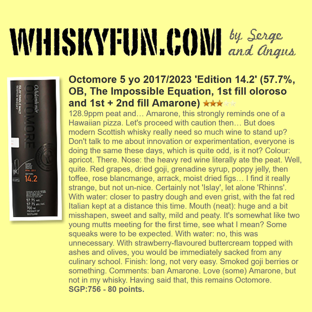 Octomore Edition 14.2 PPM: 128.9 57.7%