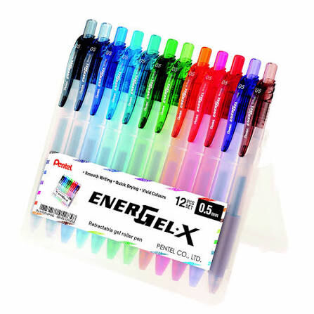 12色套裝🌈Pentel EnerGel-X 啫喱筆 0.5mm