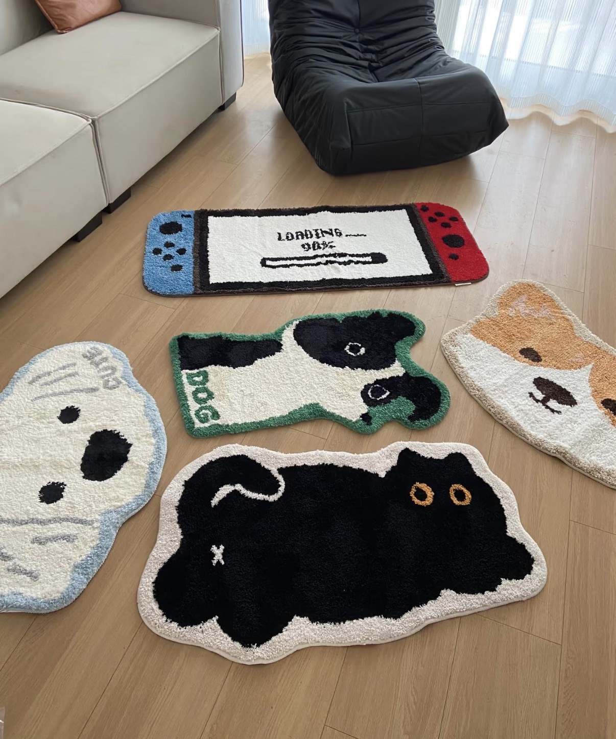 <呼叫貓派🐈> 軟萌貓咪地毯  吸水 加厚 防滑 50x100cm
