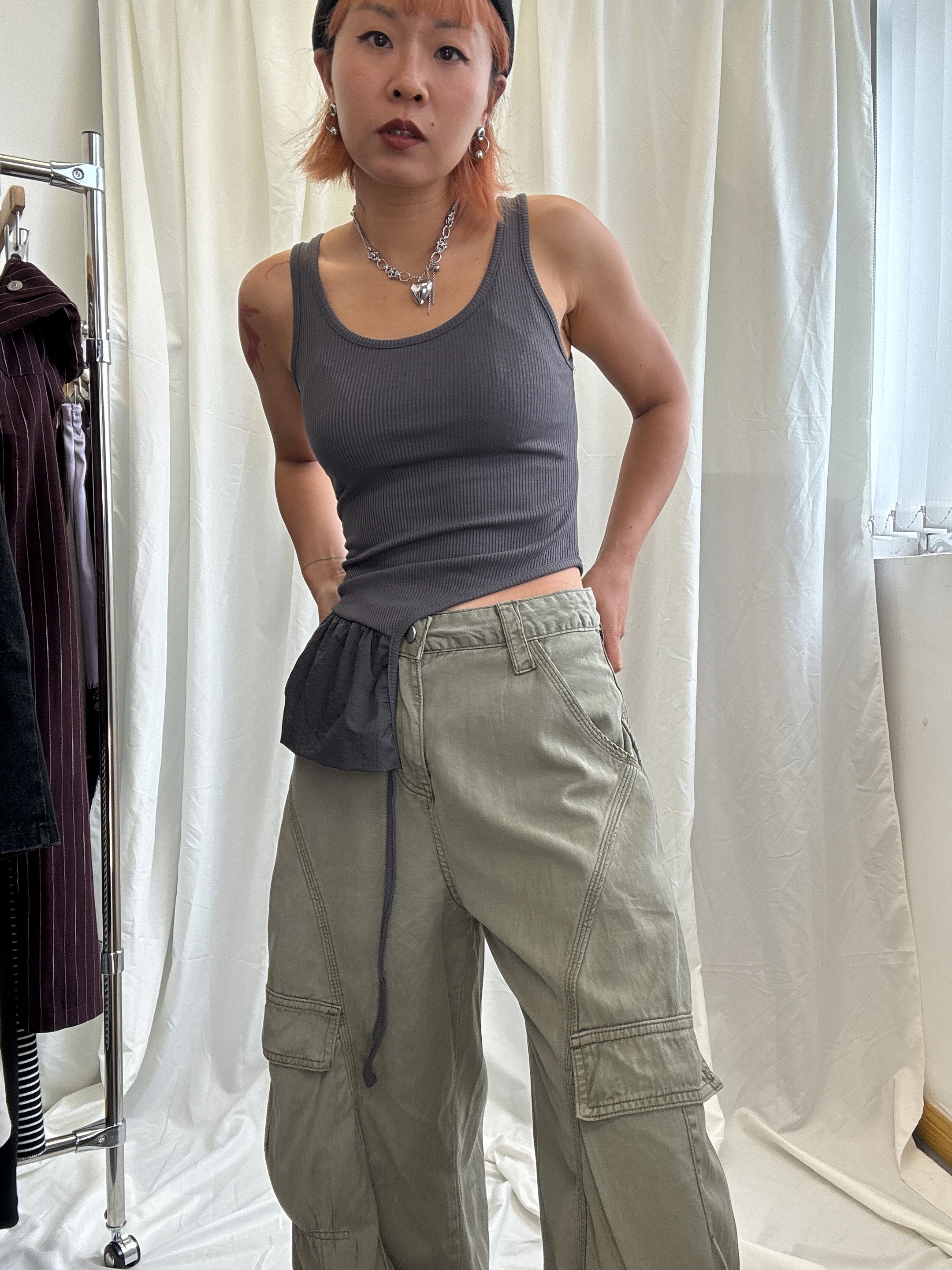 襯layer ruffles 背心（2色）