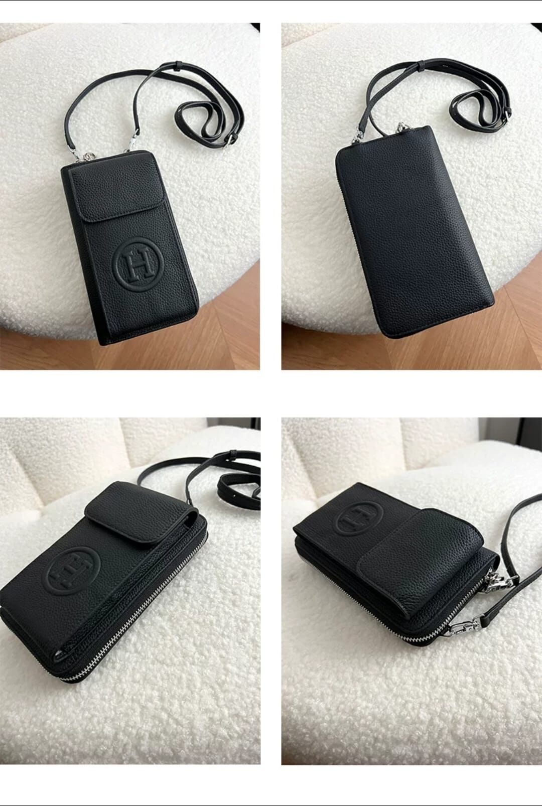 頭層牛皮手機斜孭包*單一訂單買滿$1200包郵