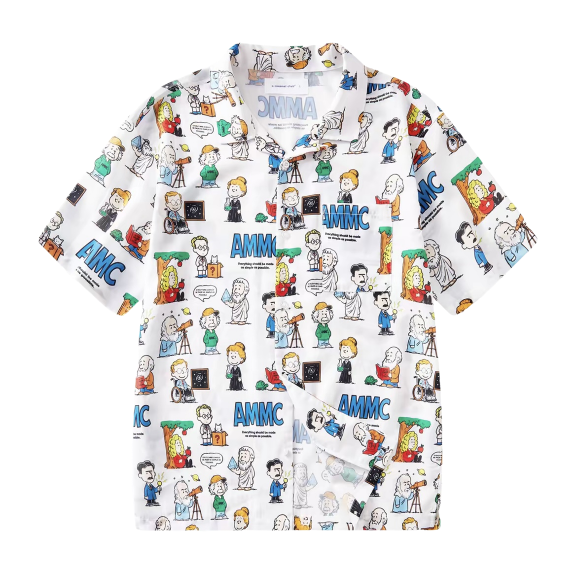 A MINIMAL CLUB LOGO WHITE SHIRT AM66SH03WT
