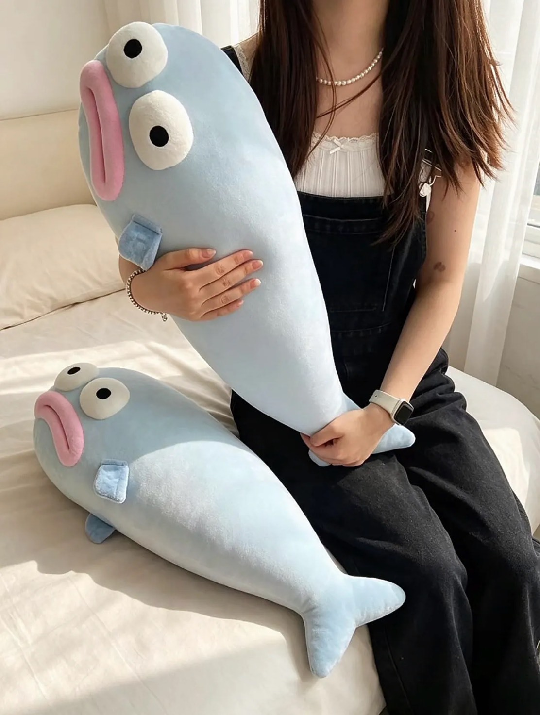 可愛又搞怪醜魚 🐟 冰涼抱枕 80CM