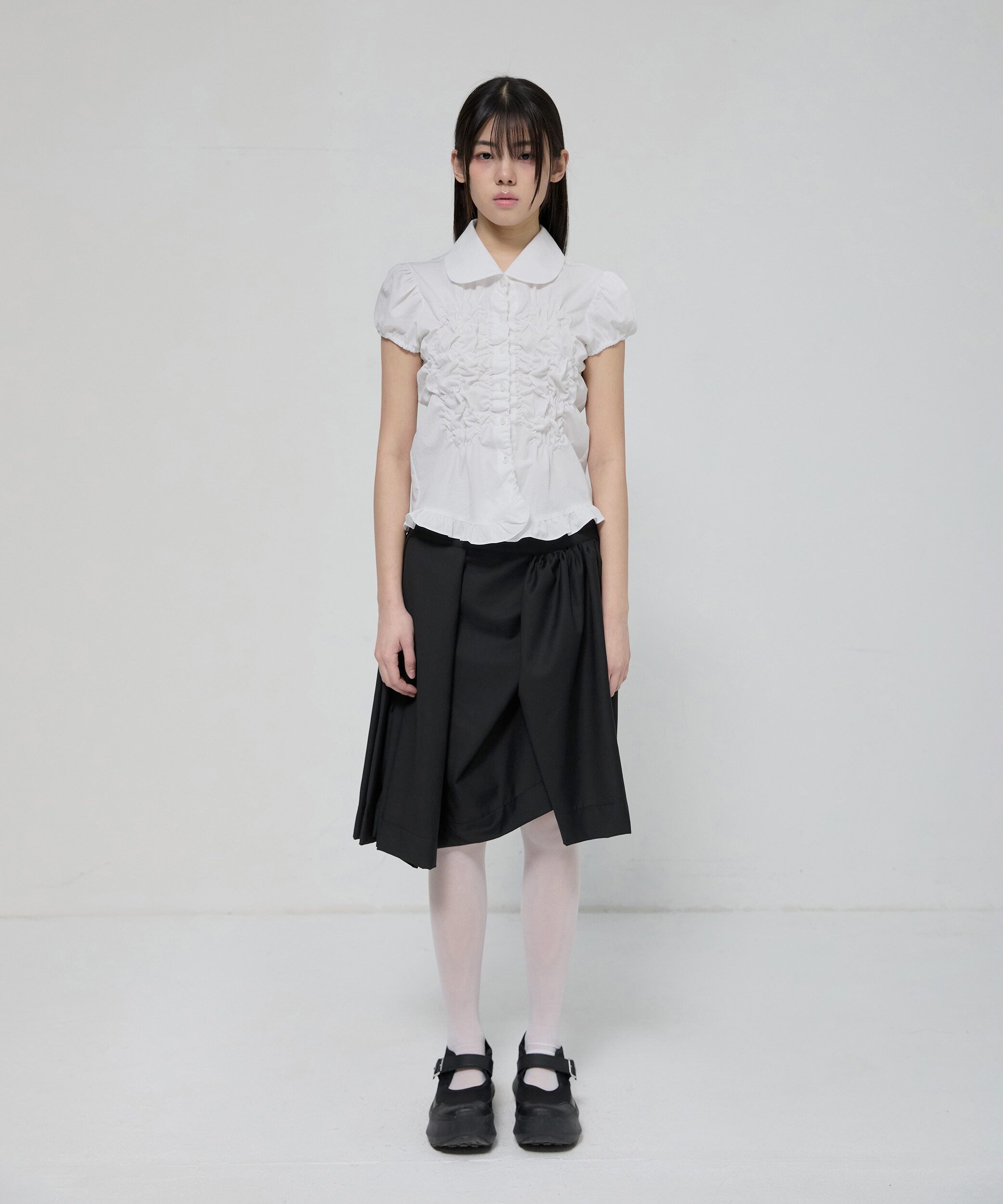 (Y11)Cloud Puff Blouse (FL-115_White)