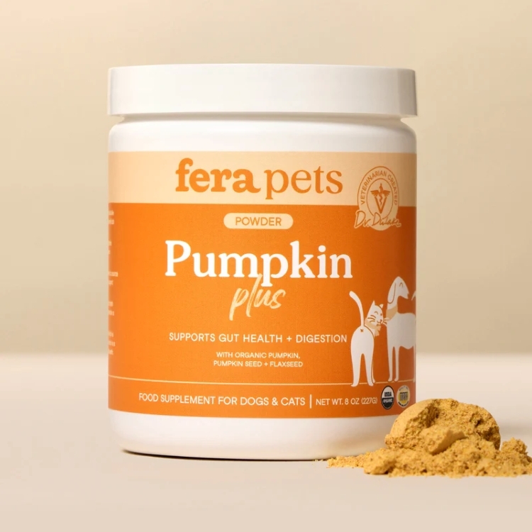 獸醫研發｜USDA有機認證 有機南瓜纖維營養粉 (犬貓通用) ｜Fera Pets