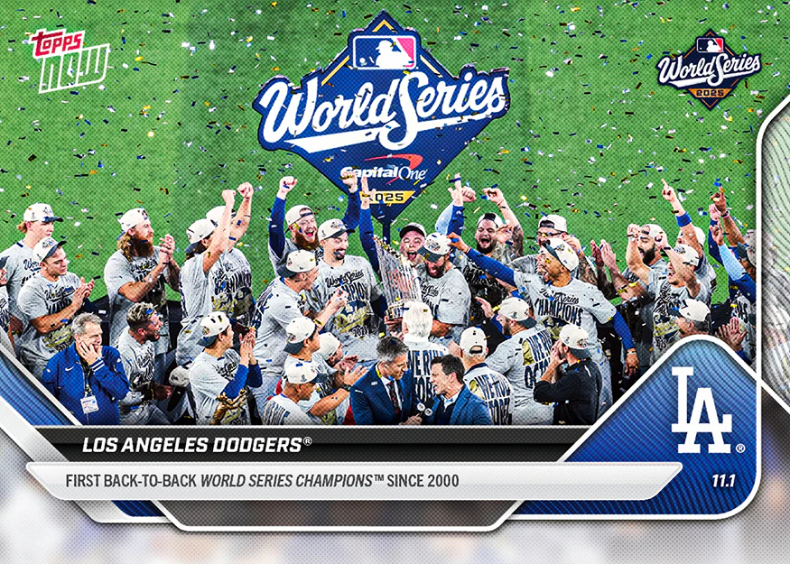 洛杉磯道奇隊 2025 Topps NOW 球員卡 Card 929