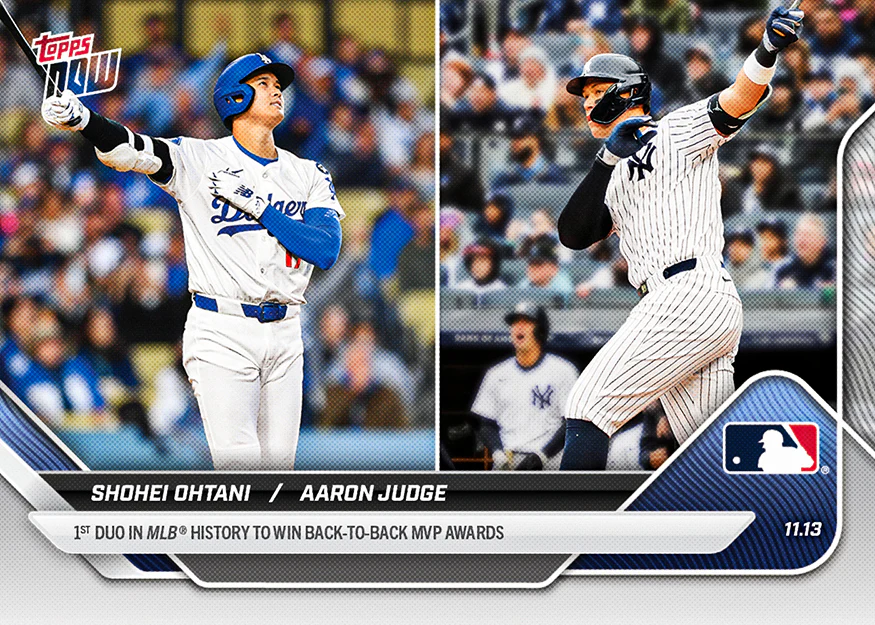 大谷翔平 / Aaron Judge 2025 MLB Topps NOW 球員卡 Card OS-9