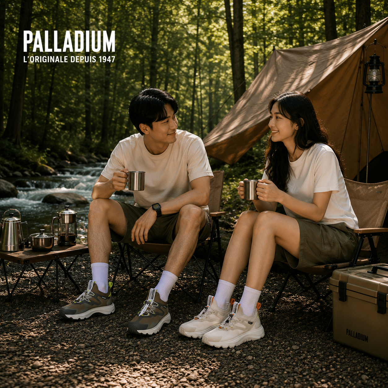 PALLADIUM 休閒鞋 THUNDER LO S 沙漠棕 再生 潮流 機能鞋 男 09164-003