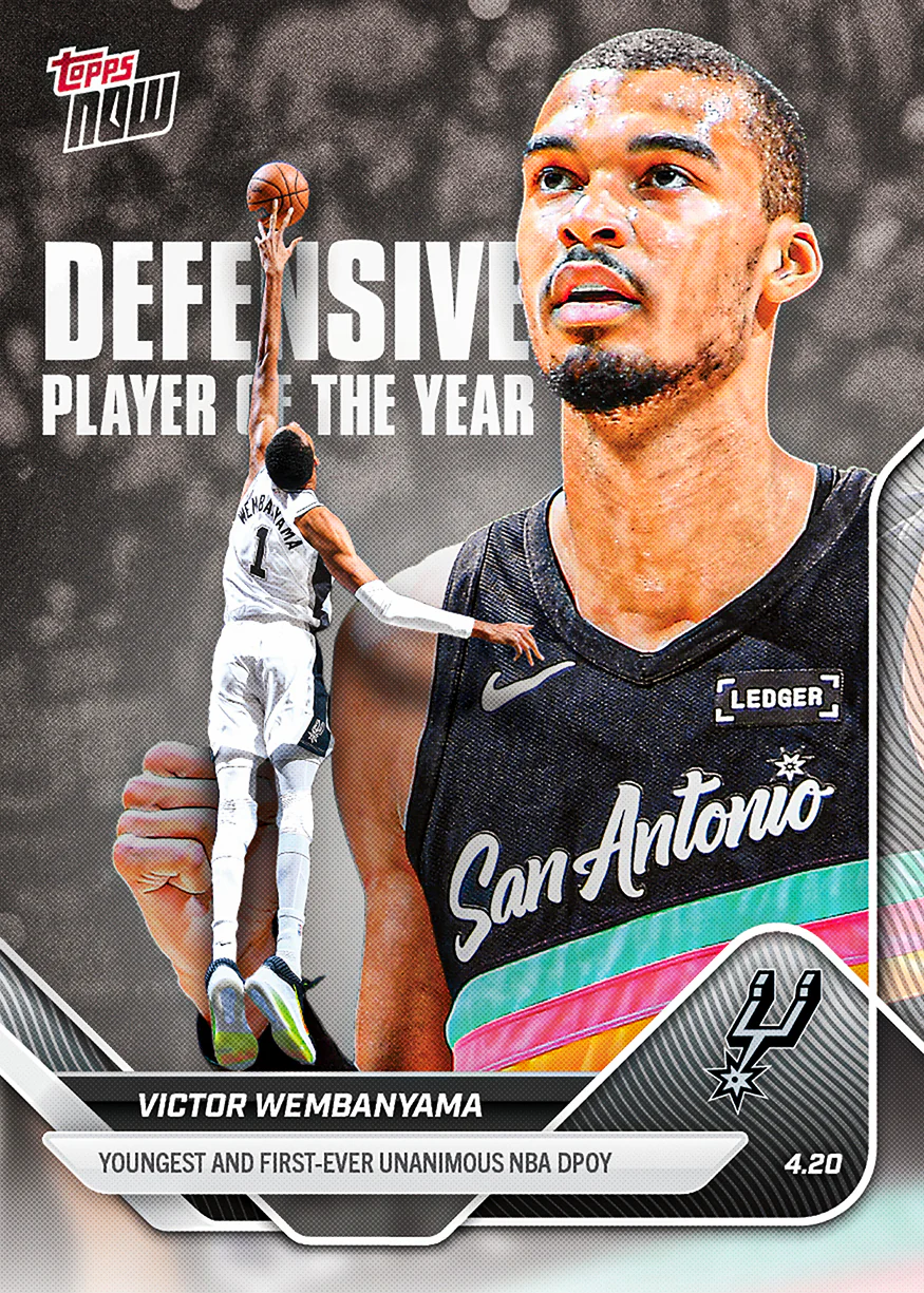 Victor Wembanyama 2025-26 Topps NOW 球員卡 Card DPOY