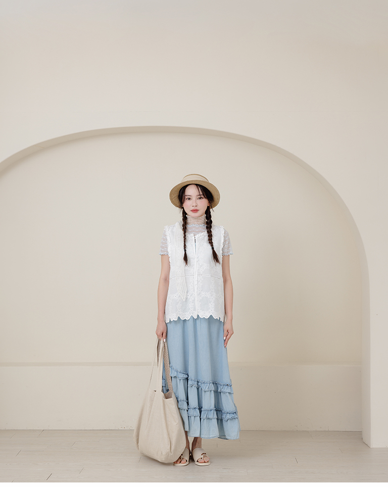 Simple cotton and linen patchwork woven straw hat【07021004】in stock+pre-order