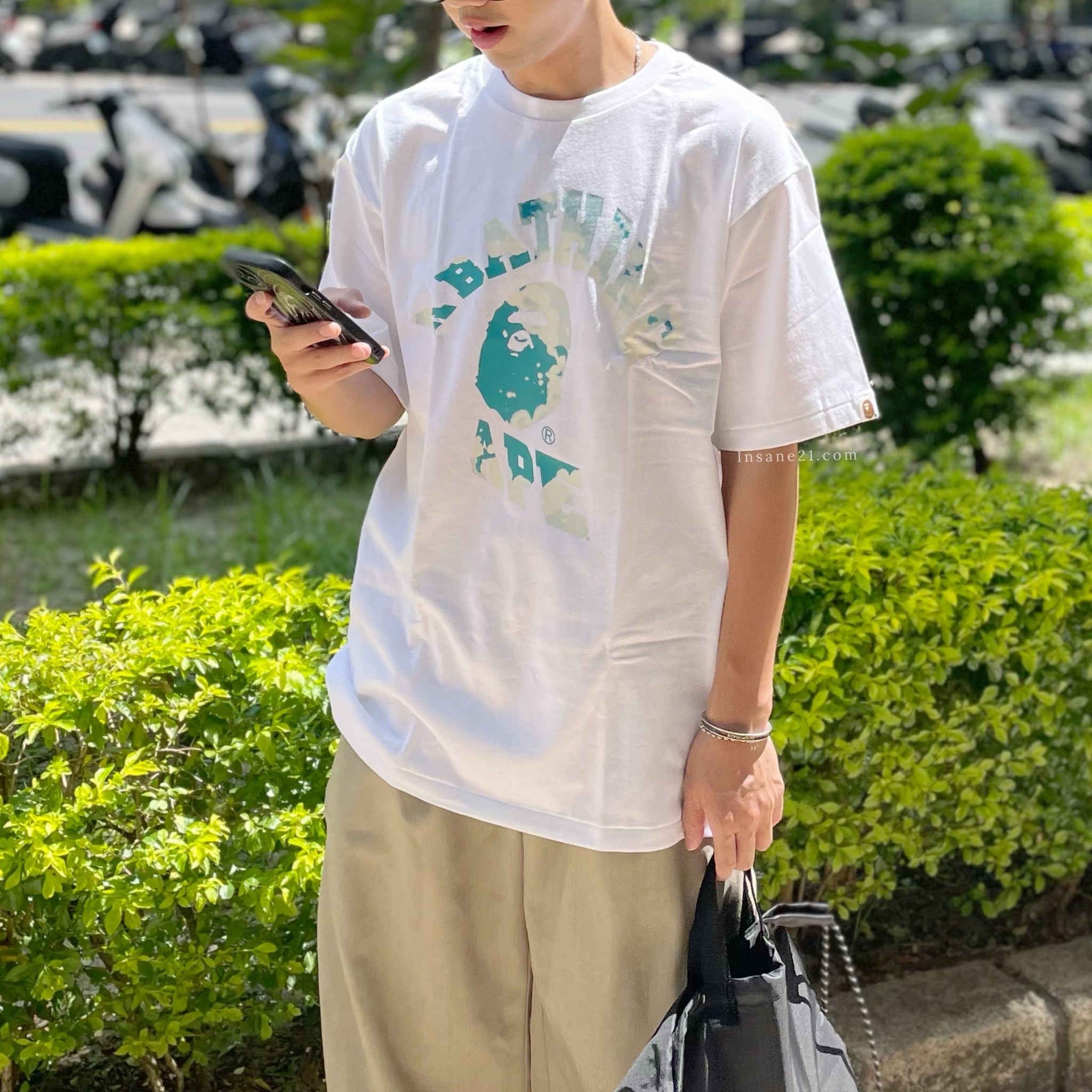 BAPE A BATHING APE 基本款 LOGO 迷彩 大頭 短袖