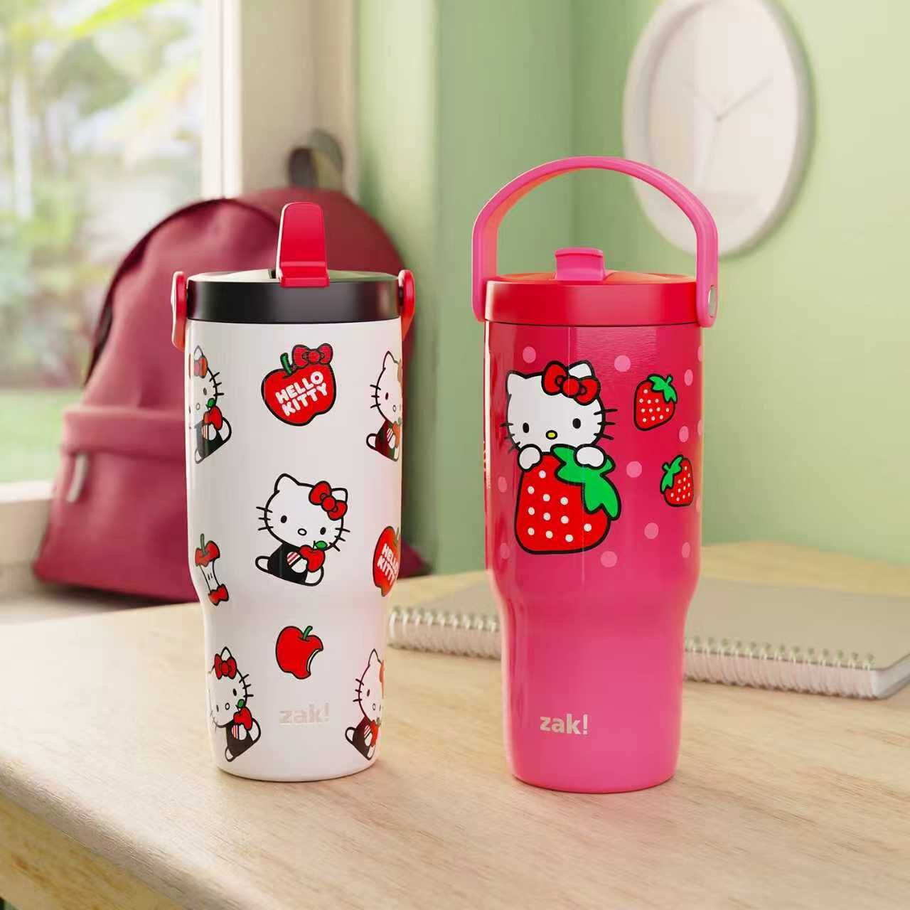 【預購】Zak Designs H072268 彈力握柄吸管杯 (590ml / 2入組)