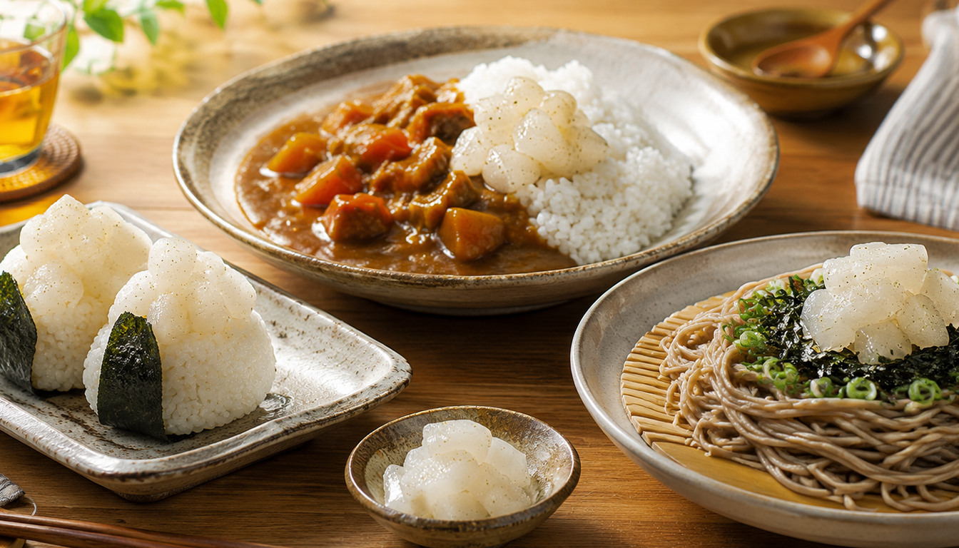 協發行蘿大柚搭配日式手作飯糰、濃郁咖哩飯與清爽蕎麥冷麵的 3 款週三小週末療癒懶人食譜