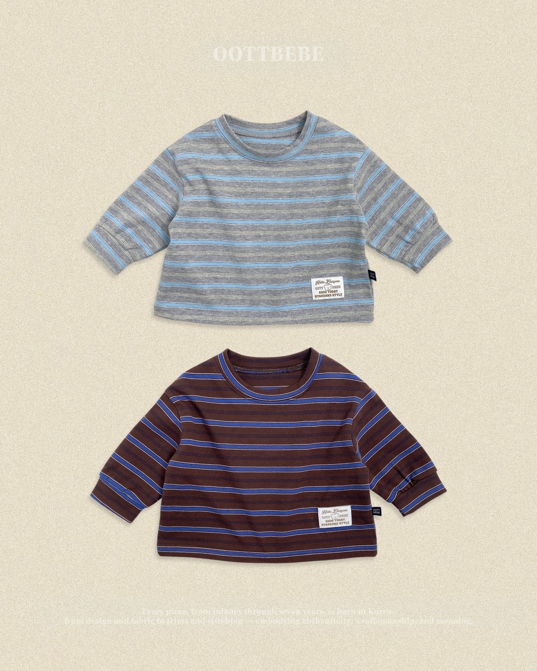 OOTT BEBE Classic Stripe Tee（With Mom）