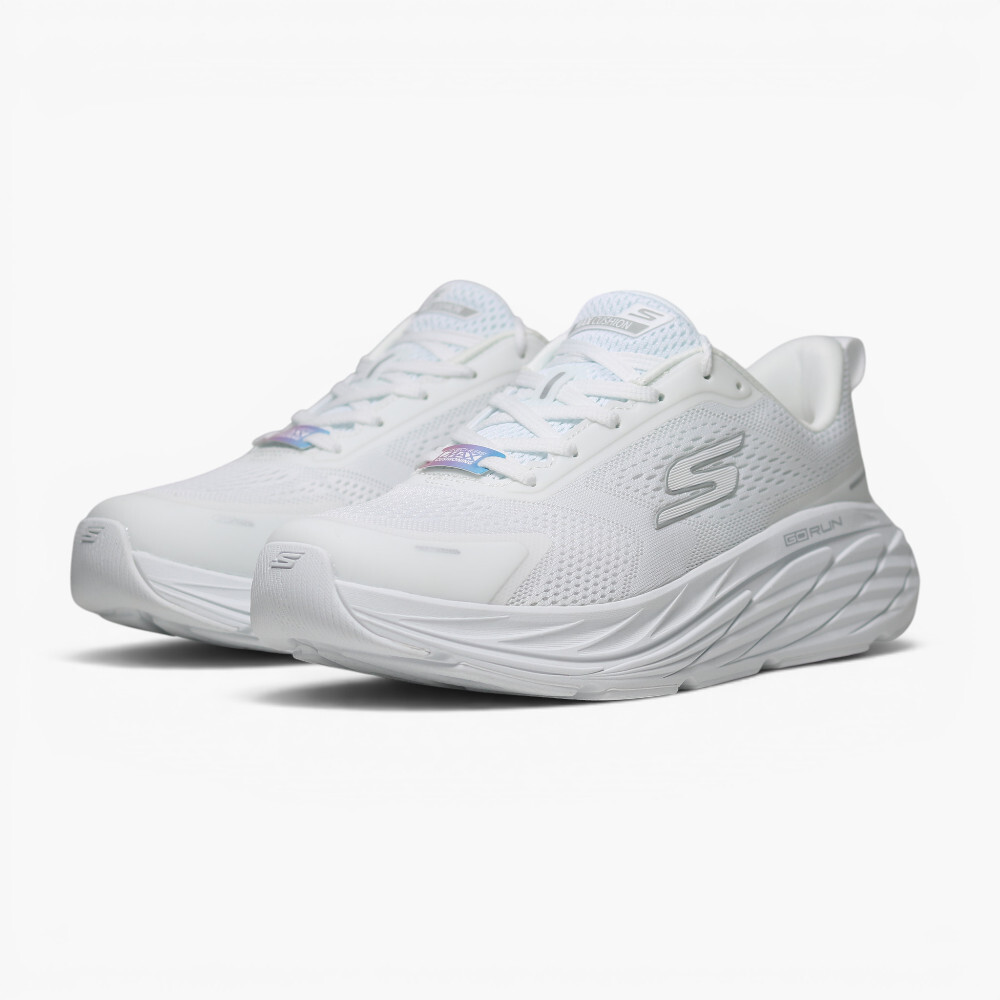 SKECHERS 慢跑鞋 GO RUN MAX CUSHIONING 全白 緩震 女 129720WWHT