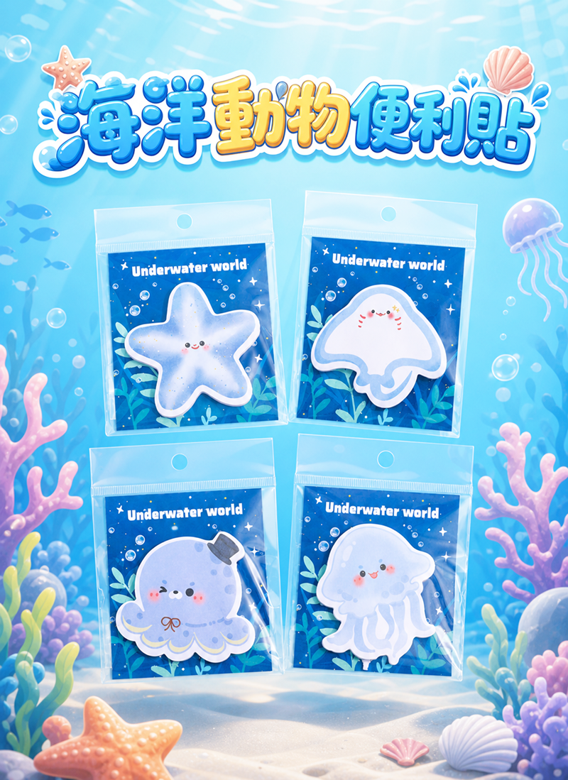 海洋動物便利貼 A3419