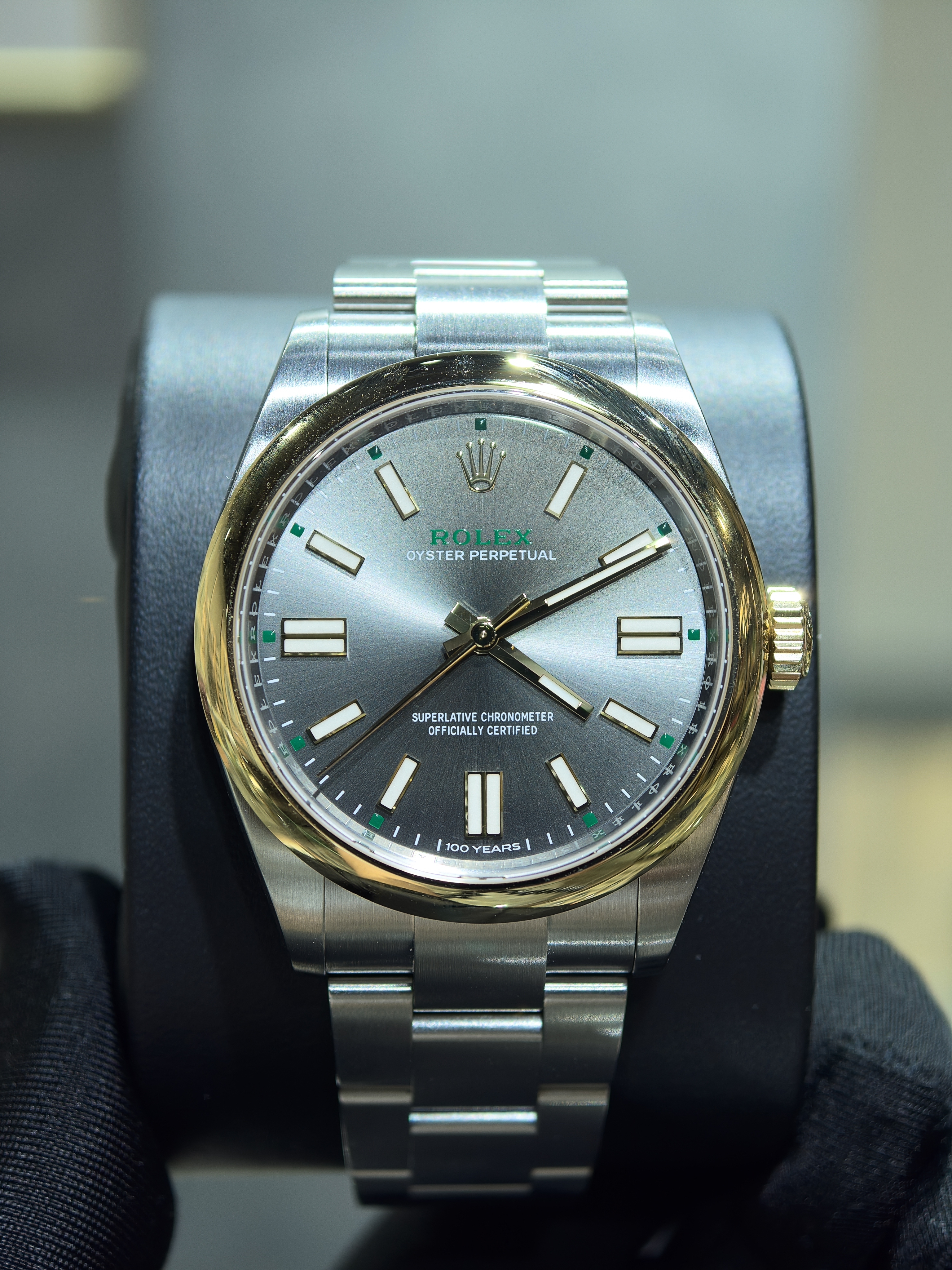 BRAND NEW ROLEX OYSTER PERPETUAL 100th Anniversary Special Edition 134303 SLATE DIAL OYSTERSTEEL 41MM m134303-0001