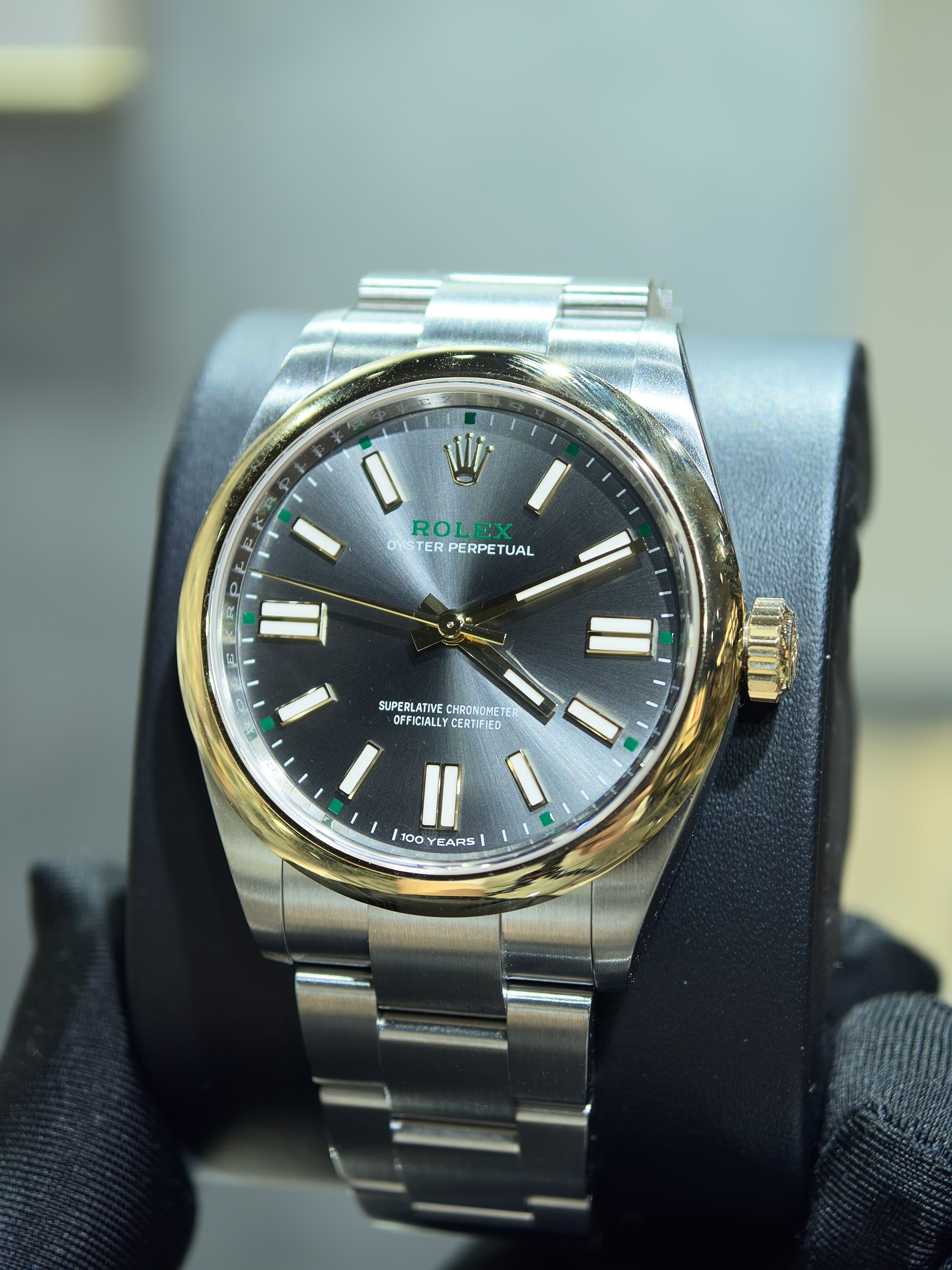 BRAND NEW ROLEX OYSTER PERPETUAL 100th Anniversary Special Edition 134303 SLATE DIAL OYSTERSTEEL 41MM m134303-0001