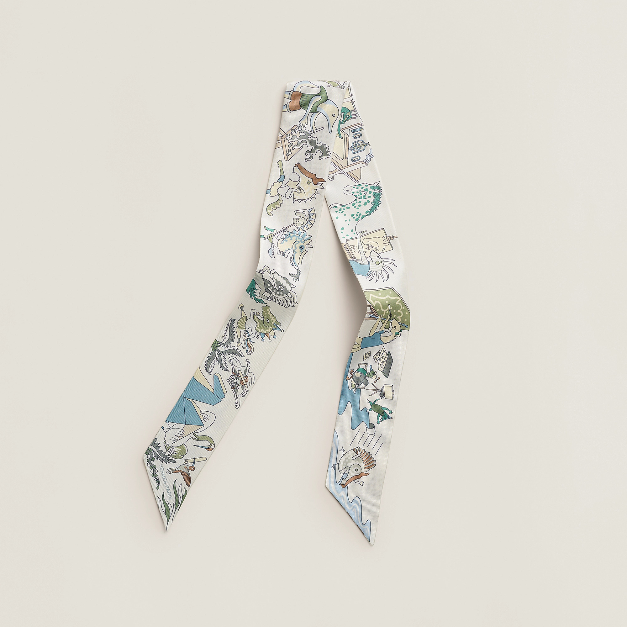 Academia Hippica Twilly Blanc / Bleu Clair / Vert