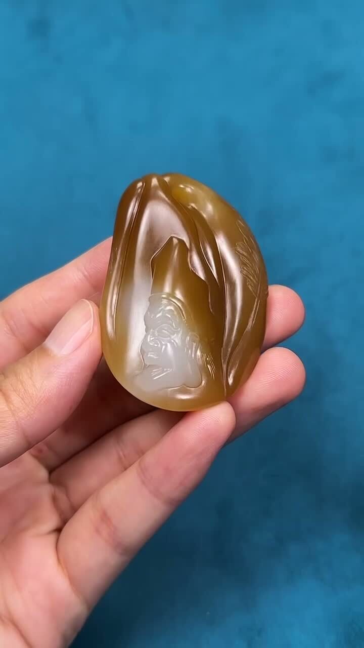 和田玉糖白濟公,天然和田玉軟玉