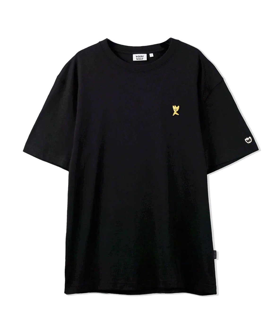 【預購】韓國代購 Wacky Willy 經典款 Kiki Wappen 簽名款 短袖 T-shirt  WA2502ST01BK