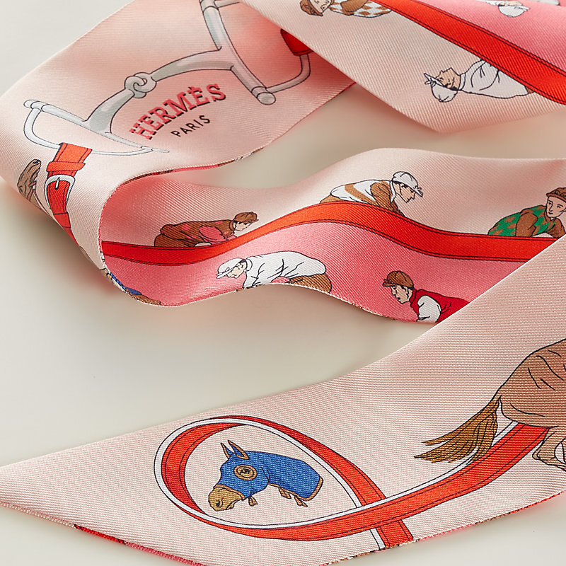 Hermes Turf, Les Courses Twilly Rose Pâle / Rouge / Bleu