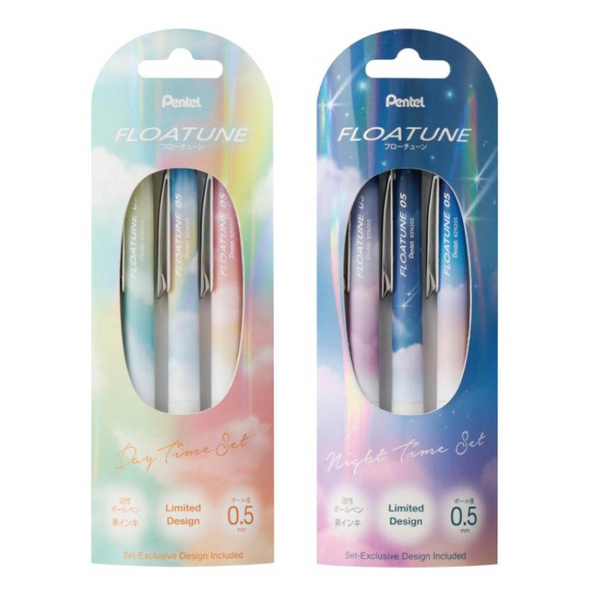 限定版🌃Pentel聯乘Skyly Design浮遊感Floatune原子筆套裝 0.5mm