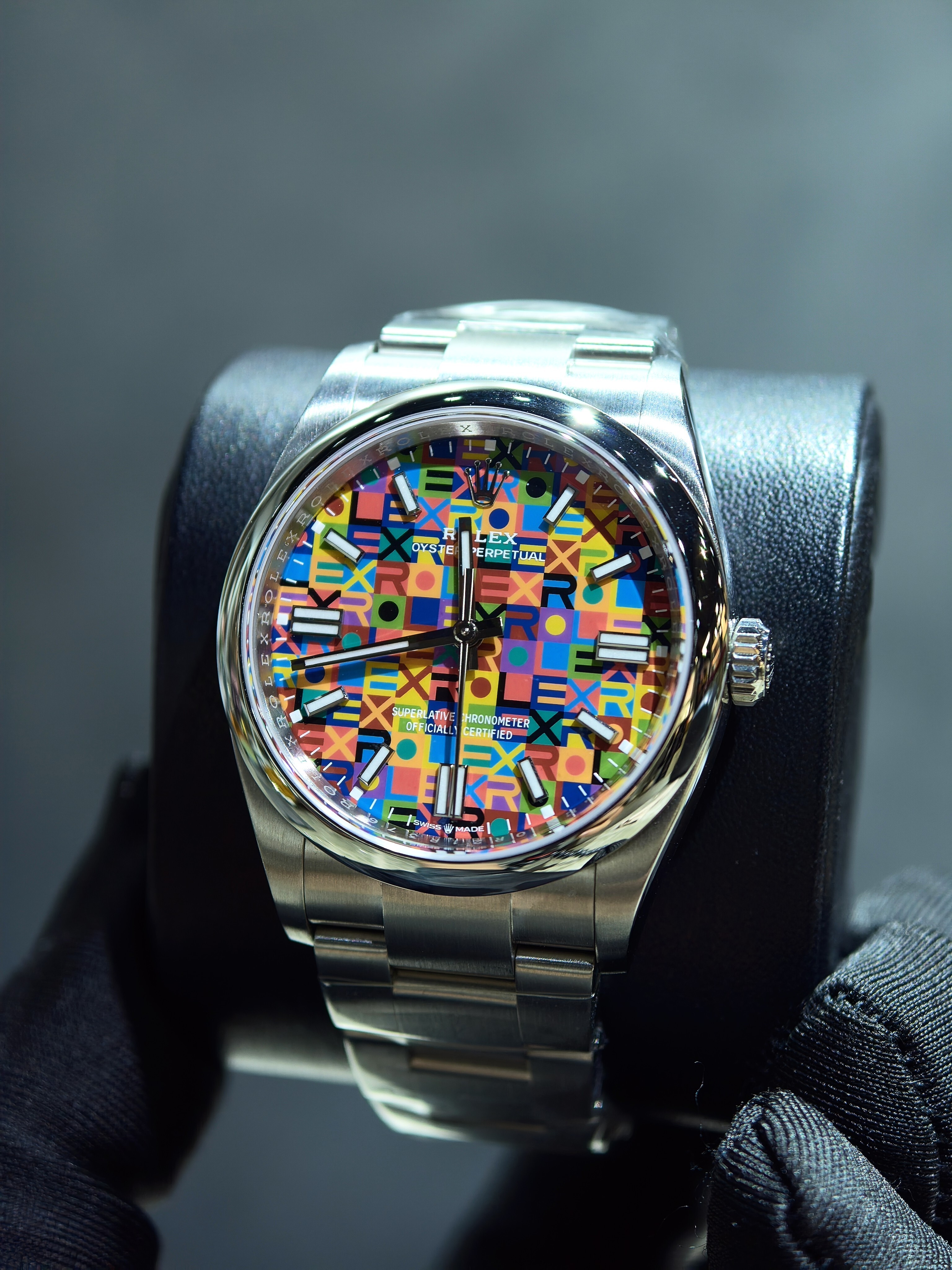 BRAND NEW ROLEX 134300 OYSTER PERPETUAL 41 MULTICOLOURED DIAL OYSTER BRACELET 41MM m134300-0010