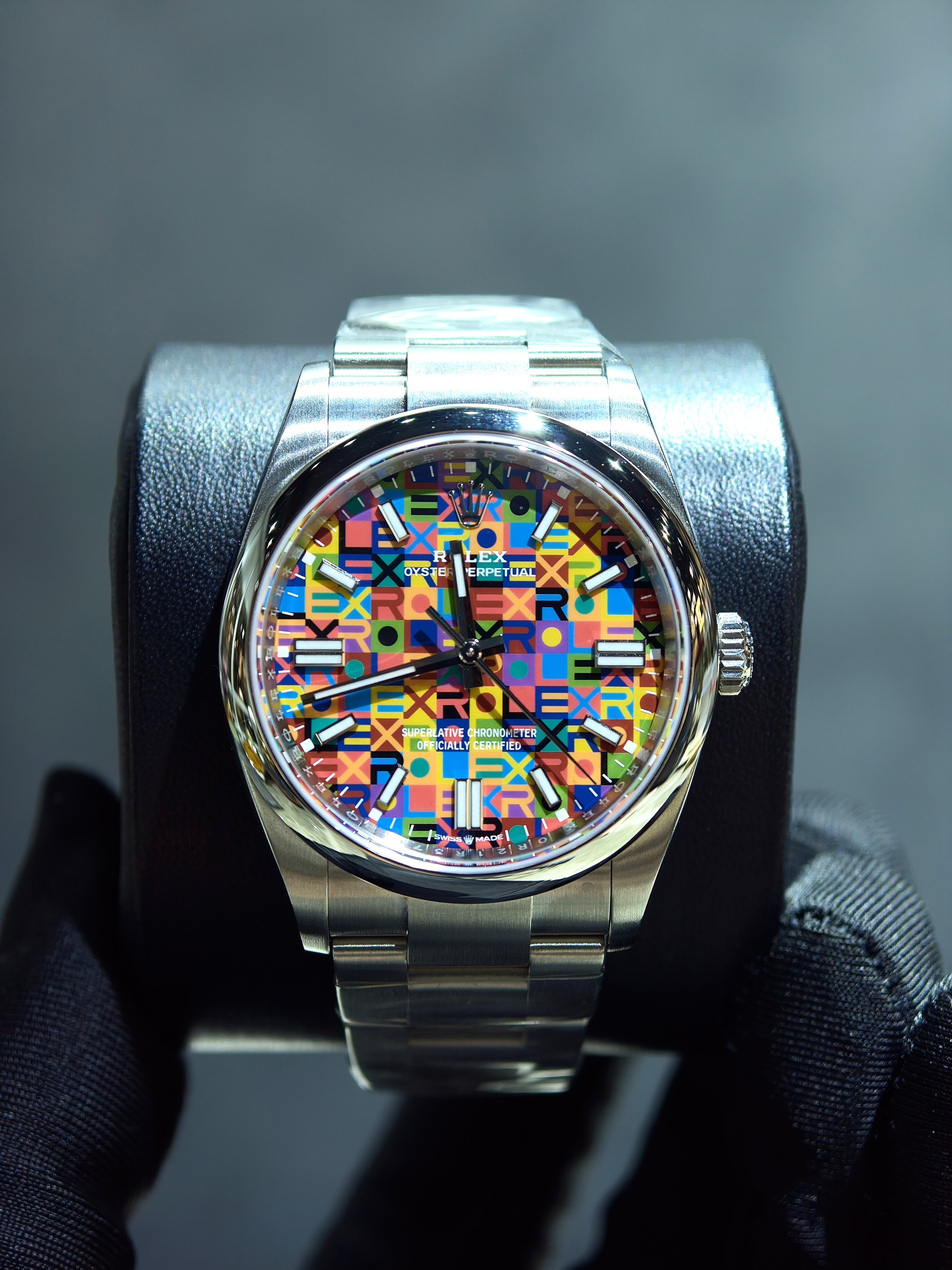 BRAND NEW ROLEX 134300 OYSTER PERPETUAL 41 MULTICOLOURED DIAL OYSTER BRACELET 41MM m134300-0010