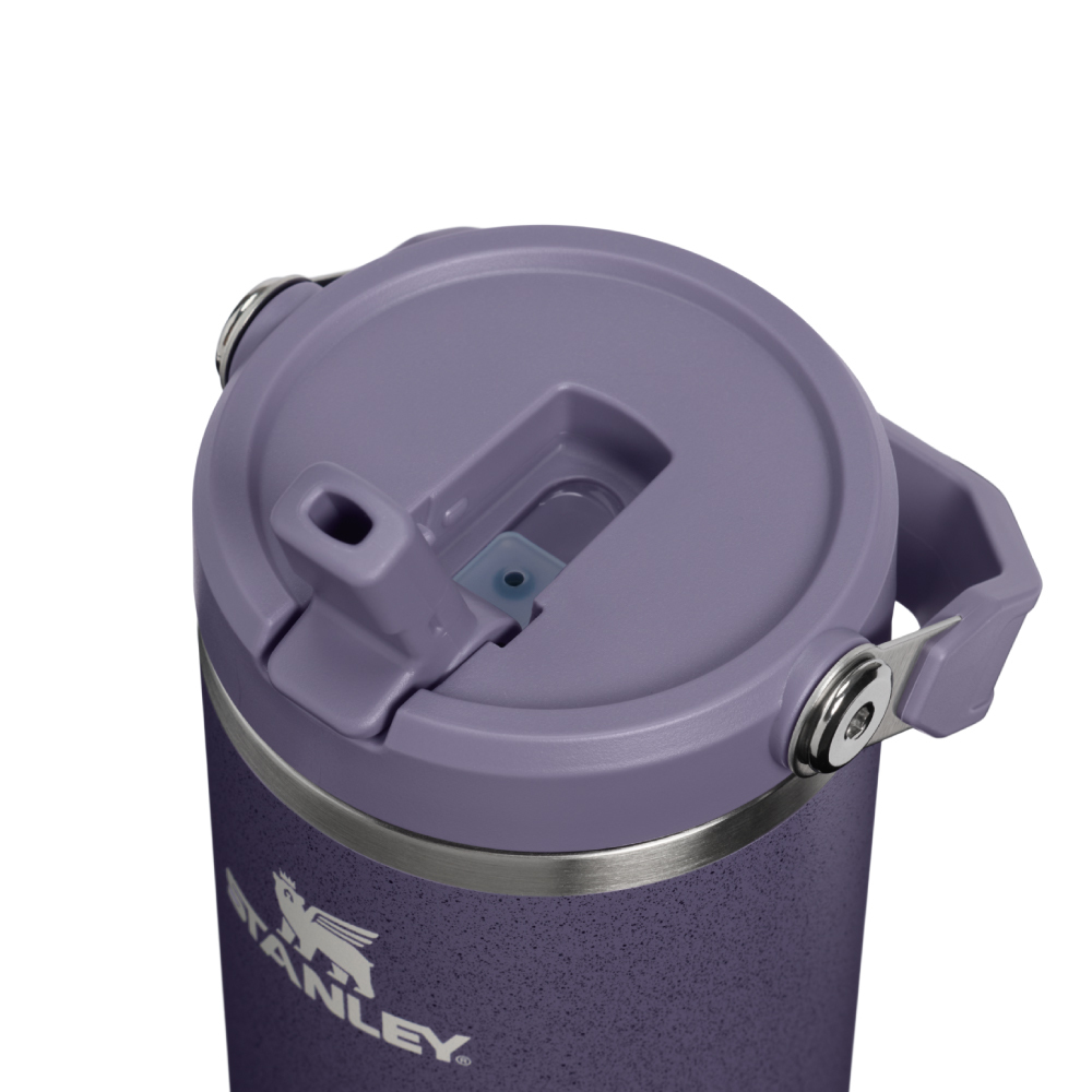 STANLEY 經典系列 IceFlow 手提吸管杯2.0 0.88L / 月岩紫