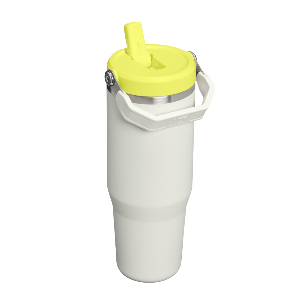STANLEY 經典系列 IceFlow 手提吸管杯2.0 0.88L / 礫石螢光