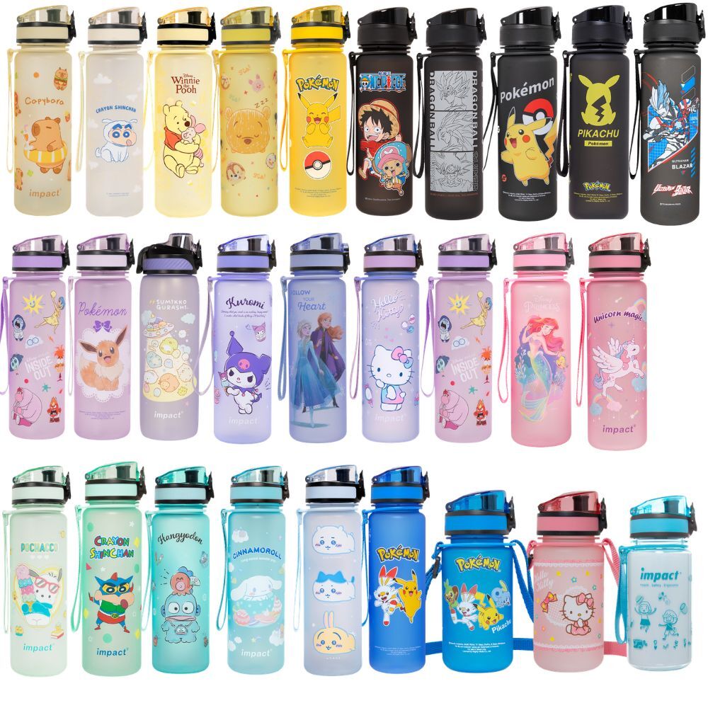 【IMPACT】怡寶  聯名款 彈蓋兒童 水壺 水瓶 (350ml)&(500ml) 寶可夢 蜘蛛人 海賊王 汽車總動員 超人力霸王 凱蒂貓 大耳狗